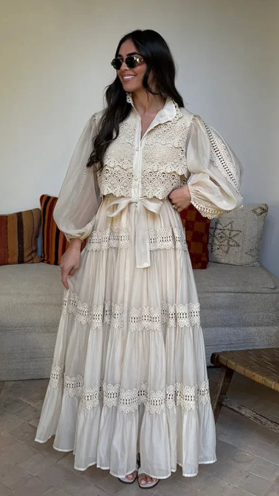 Aurora™ | Broderie Maxi Dress