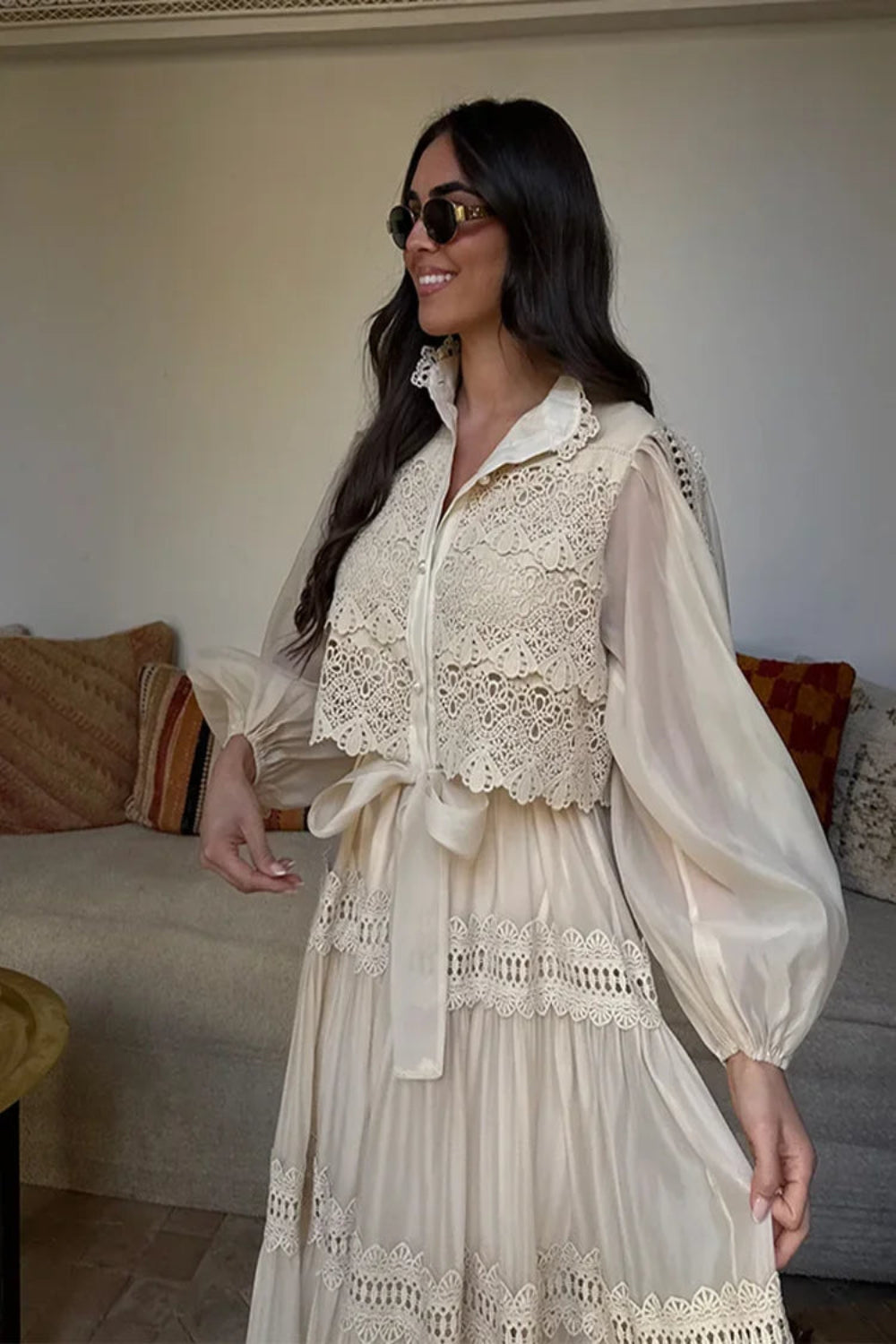 Aurora™ | Broderie Maxi Dress